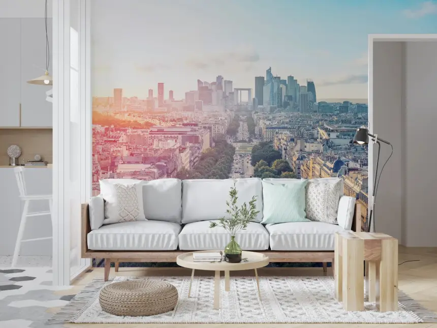 Sunrise Over Paris Wall Mural