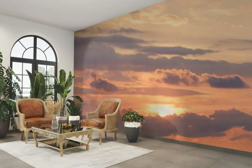 Golden Hour Glory Wall Mural