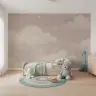 Dreamy Clouds and Stars Nursery Wall Mural 7