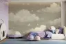 Dreamy Cloud and Starry Night Sky Wall Mural 7