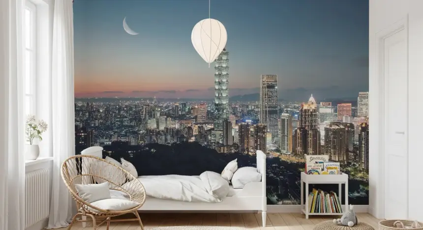Taipei Nights Wall Mural