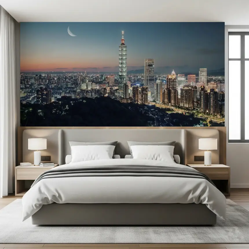 Taipei Nights Wall Mural