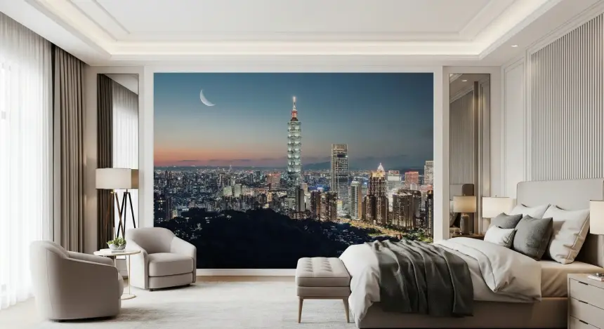Taipei Nights Wall Mural