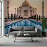 Taj Mahal Sunset Reflection Wall Mural 7