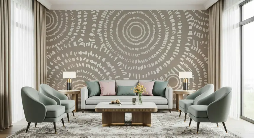 Concentric Echoes Wall Mural -2861688
