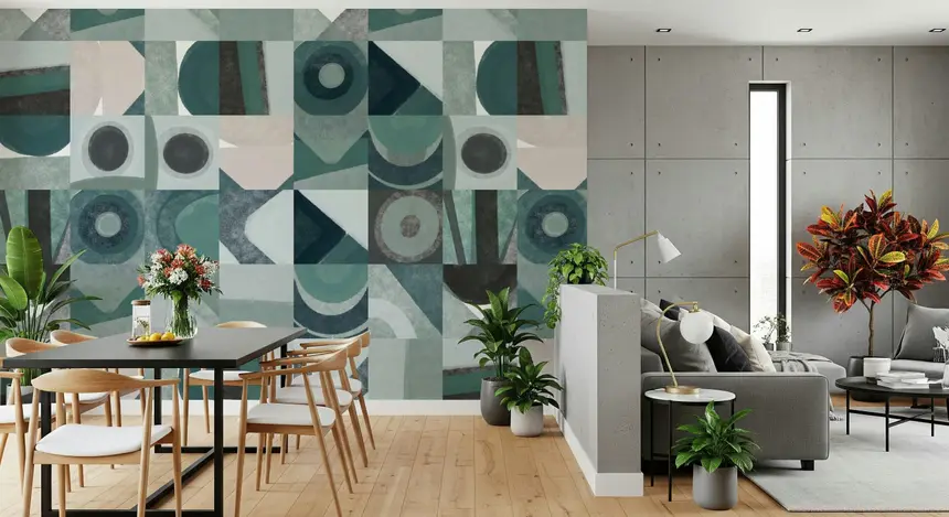 Abstract Tiles Wall Mural - 2861701