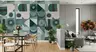 Teal Geometric Abstract Wallpaper 8