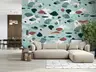 Abstract Mint Terrazzo Wall Mural 7