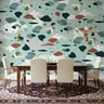 Abstract Mint Terrazzo Wall Mural 6