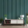 Modern Teal Vertical Stripe Wallpaper 7