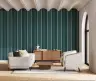 Modern Teal Vertical Stripe Wallpaper 6