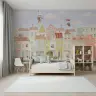 Whimsical Teddy Bear Town Wall Mural 7