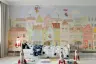 Whimsical Teddy Bear Town Wall Mural 6
