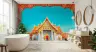 Golden Thai Temple Archway Scenic Wall Mural 7