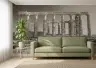 Monochrome Ancient Greek Temple Ruins Wall Mural 7