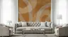Terracotta Abstract Brushstroke Wall Mural 6