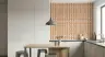 Modern Terracotta Geometric Woven Stripe Wallpaper 6