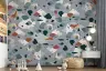 Contemporary Multicolor Terrazzo Pattern Wall Mural 8