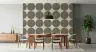 Contemporary Textured Circle Pattern Wallpaper 8