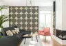 Contemporary Textured Circle Pattern Wallpaper 7