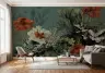 Vintage Goldfish and Coral Reef Aquatic Wall Mural 6