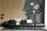 Abstract Monochrome Embrace Wall Mural 6