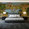 Traditional Krishna Leela Pichwai Style Wall Mural 7