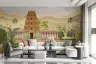 Vibrant South Indian Temple Landscape Wall Mural 7