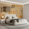 Rustic Ochre Distressed Plaster Wall Mural 7