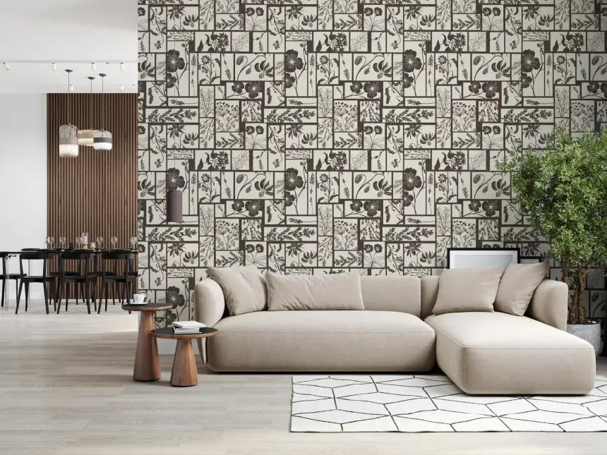 Timeless Flora Tile Wallpaper