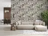Elegant Sepia Botanical Tile Design Wallpaper 6
