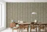 Elegant Beige Floral Motif Pattern Wallpaper 7