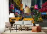 Times Square Neon Glow Yellow Cab Street Wallpaper 6