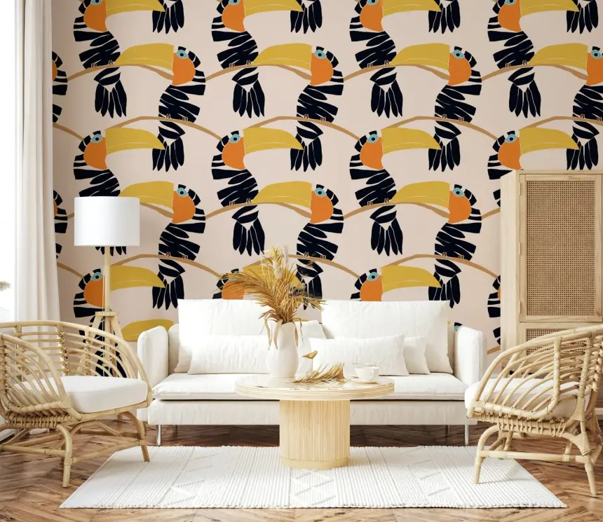 Toucans on Parade Wallpaper