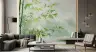 Lush Green Bamboo Forest Watercolor Wall Mural 8