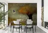 Golden Foliage Abstract Nature Wall Mural 7