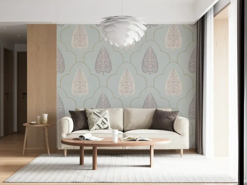 Tranquil Trellis Wallpaper