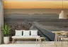 Expansive Desert Highway Sunset Wall Mural 6
