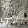 Abstract Concentric Circle Wall Mural 7
