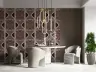 Ethnic Maroon Geometric Pattern Wallpaper 8