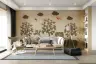 Tribal Woodland Tree and Bird Wall Mural 8