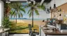 Lush Palm Tropical Beach Horizon Wall Mural 7