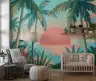 Vibrant Tropical Sunset Wall Mural 6