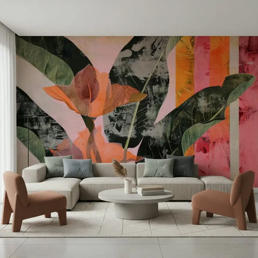 Urban Jungle Texture Wall Mural -2714128