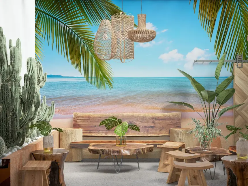 Tropical Shore Wall Mural