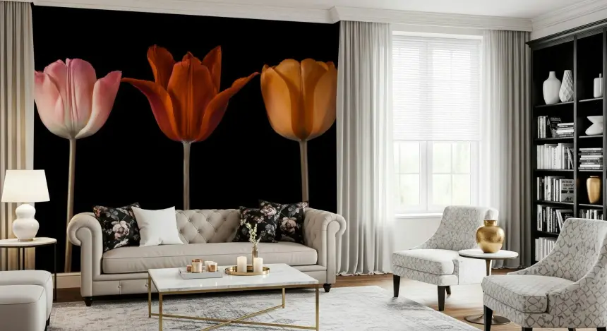 Tulip Trio Wall Mural