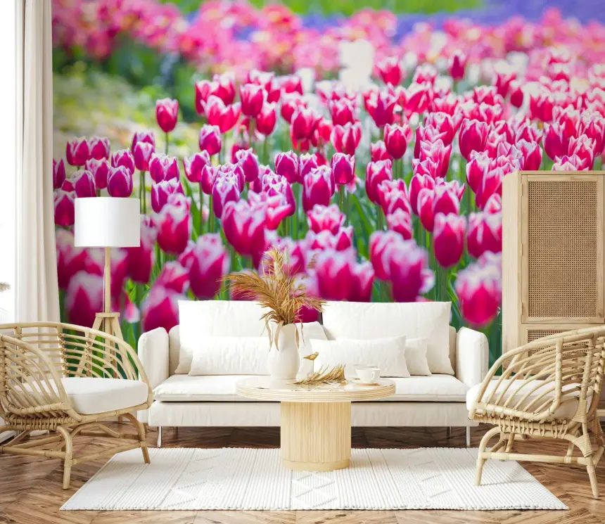 Tulip Wonderland Wall Mural