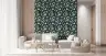 Contemporary Teal Agate Slice Pattern Wallpaper 7