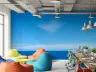 Expansive Blue Ocean Horizon Wall Mural 7