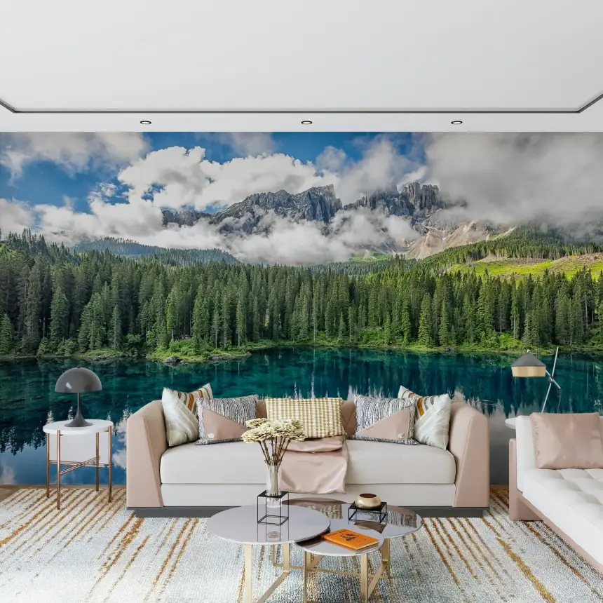 Turquoise Dreamscape Wall Mural